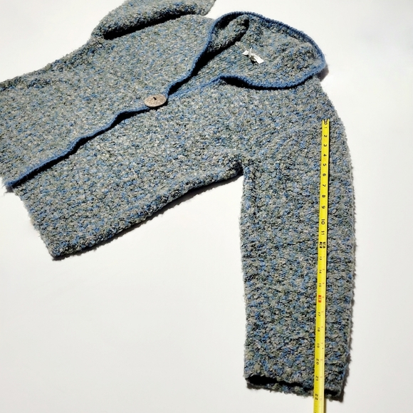 70s Vintage Le Moda Mohair Boucle Knit Cardigan Women's (L) Soft & Comfy - Picture 10 of 10